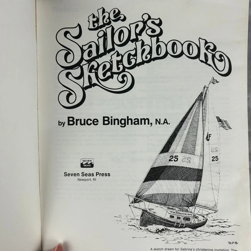 vintage Sailboat do it yourself project book Sailing boat repair knots